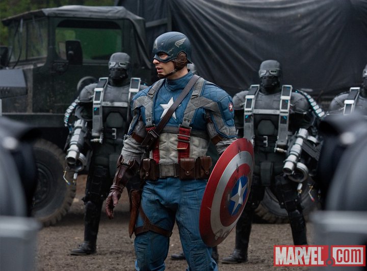 Chris Evans in Captain America: First Avenger